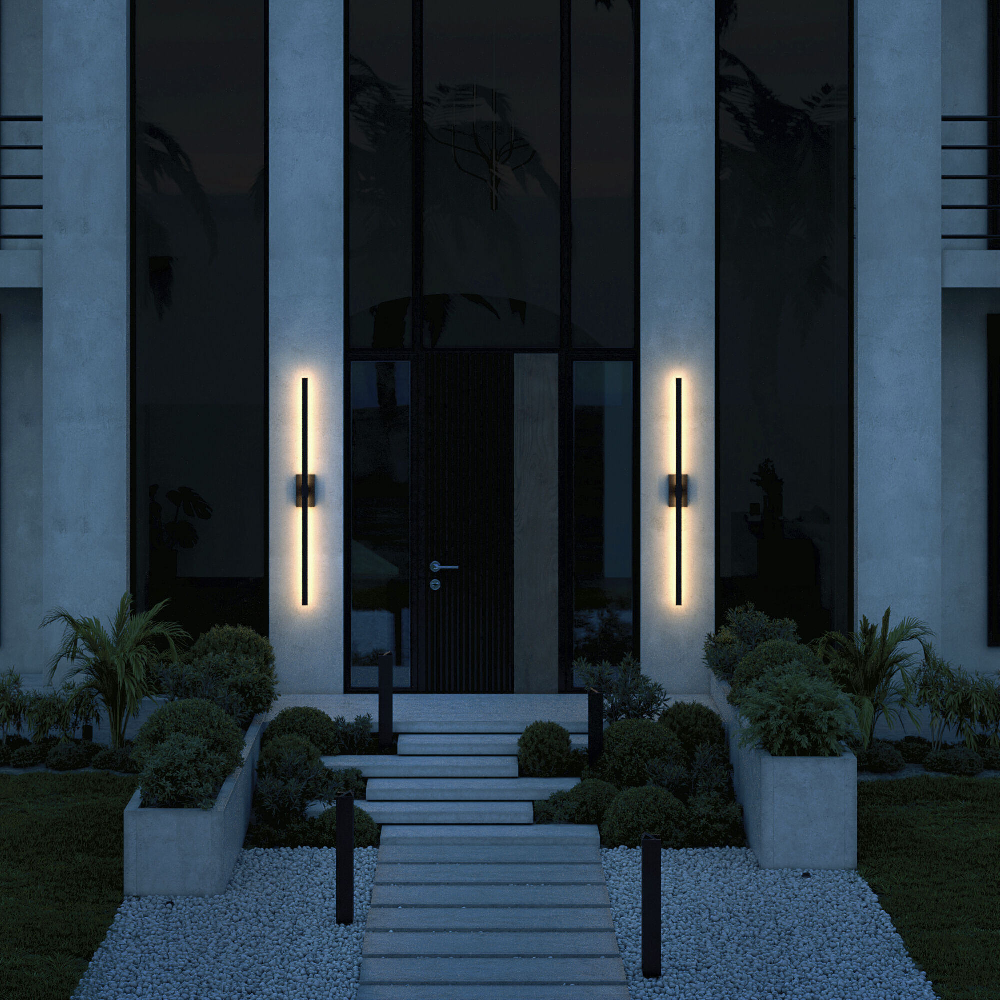 Nocar LED 60 inch Textured Black Outdoor Wall Light