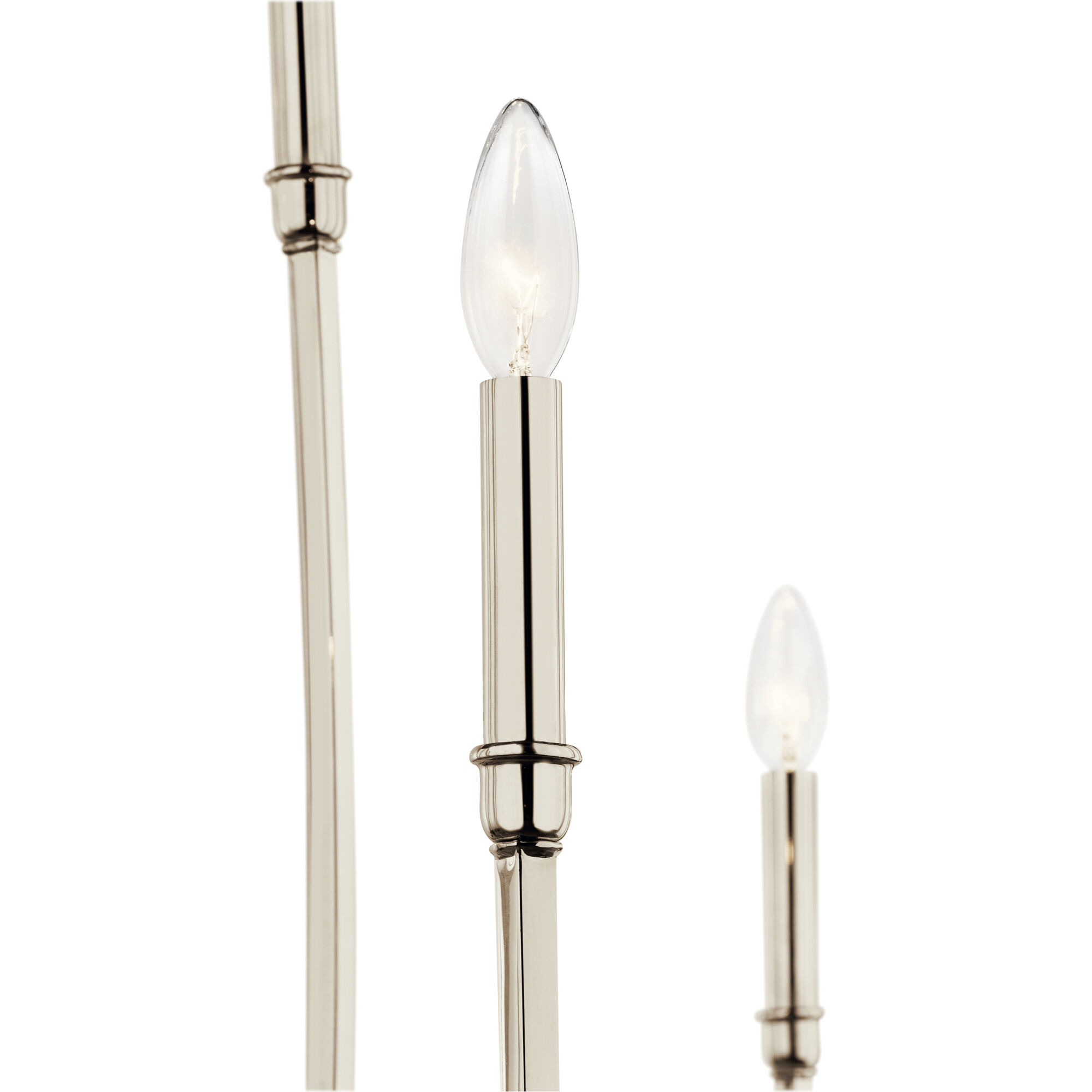 Malene 8 Light Polished Nickel Chandelier Foyer Ceiling Light