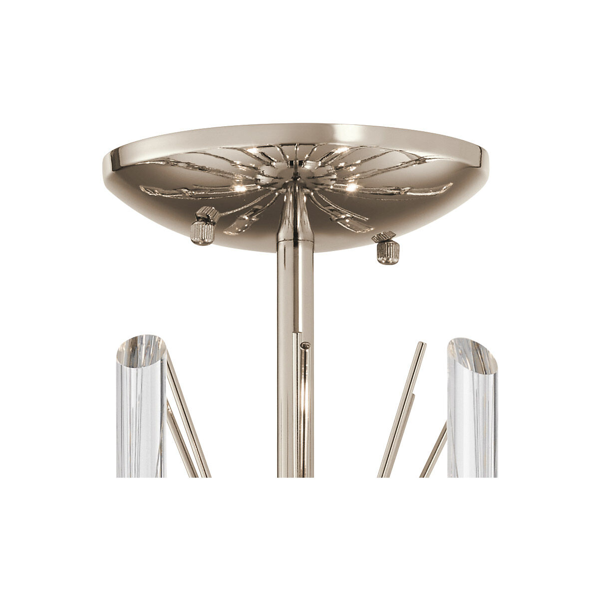 Eris 4 Light 16 inch Polished Nickel Semi Flush Light Ceiling Light