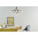 Silvarious 16 Light Polished Nickel Chandelier/Semi Flush Ceiling Light