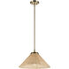 Bekah 1 Light Champagne Bronze Pendant Ceiling Light, Convertible