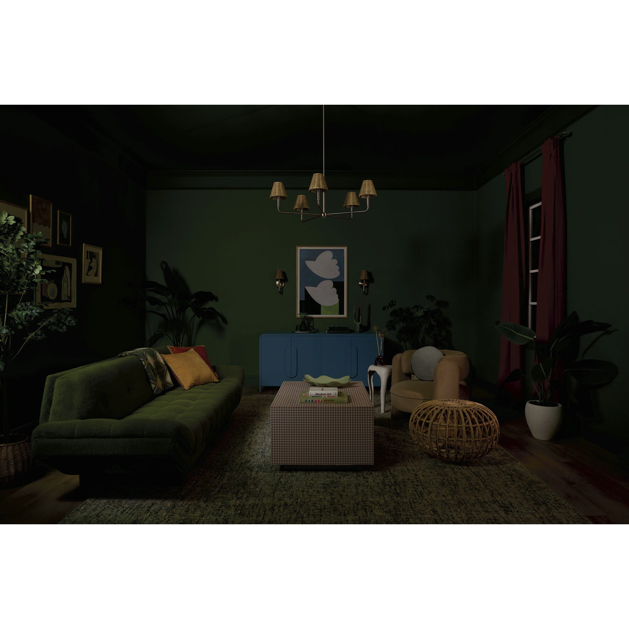 Bekah 5 Light Champagne Bronze Chandelier Ceiling Light