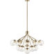 Silvarious 16 Light Champagne Bronze Chandelier/Semi Flush Ceiling Light