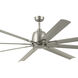 Breda 84 inch Brushed Nickel Ceiling Fan