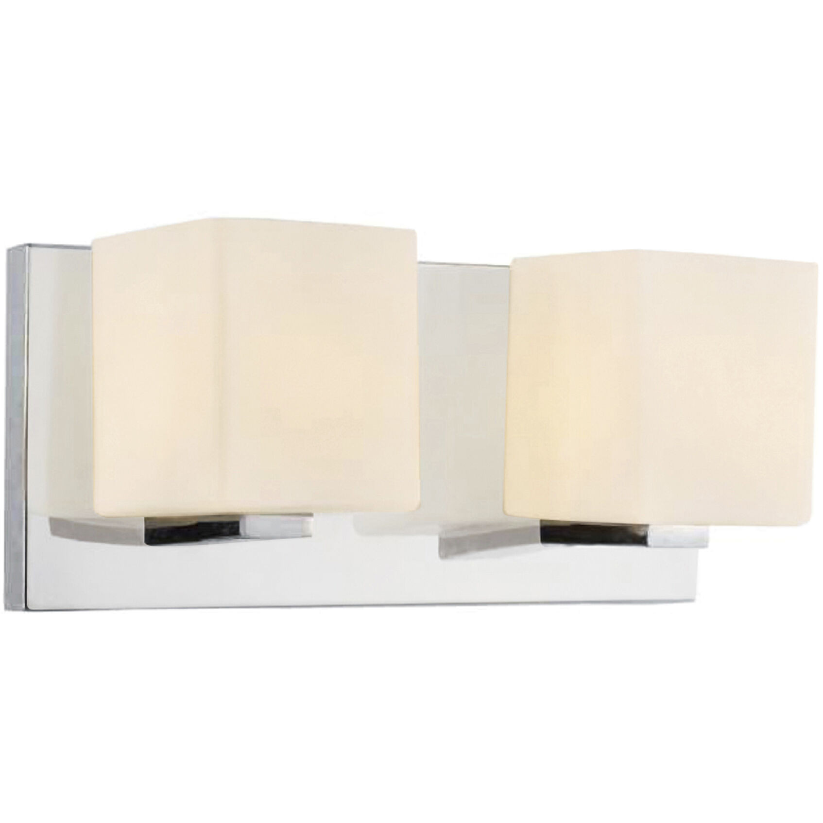 Satin Nickle 2 Light 12 inch Satin Nickel Vanity Light Wall Light