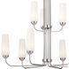 Truby 9 Light 34 inch Polished Nickel Chandelier Ceiling Light, Large