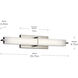 Independence LED 26 inch Brushed Nickel Linear Bath Medium Wall Light, Medium