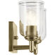 Shailene 2 Light 12.5 inch Natural Brass Bath Light Wall Light