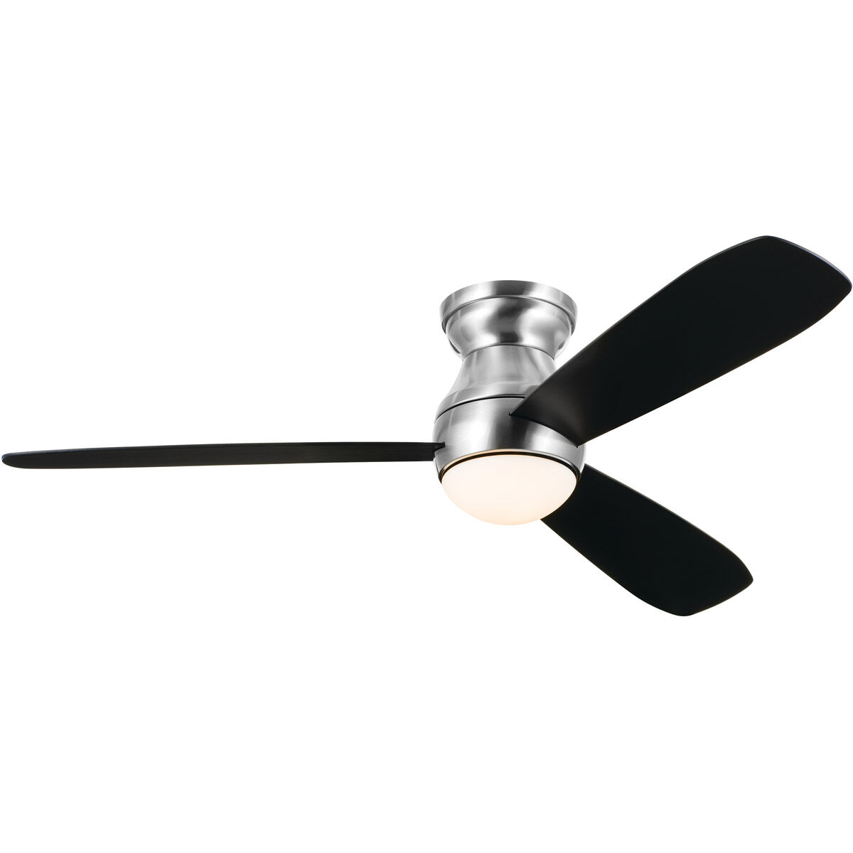 Bead 54 inch Brushed Stainless Steel with Silver Blades Ceiling Fan