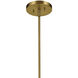 Tolani 4 Light Brushed Natural Brass Chandelier Ceiling Light