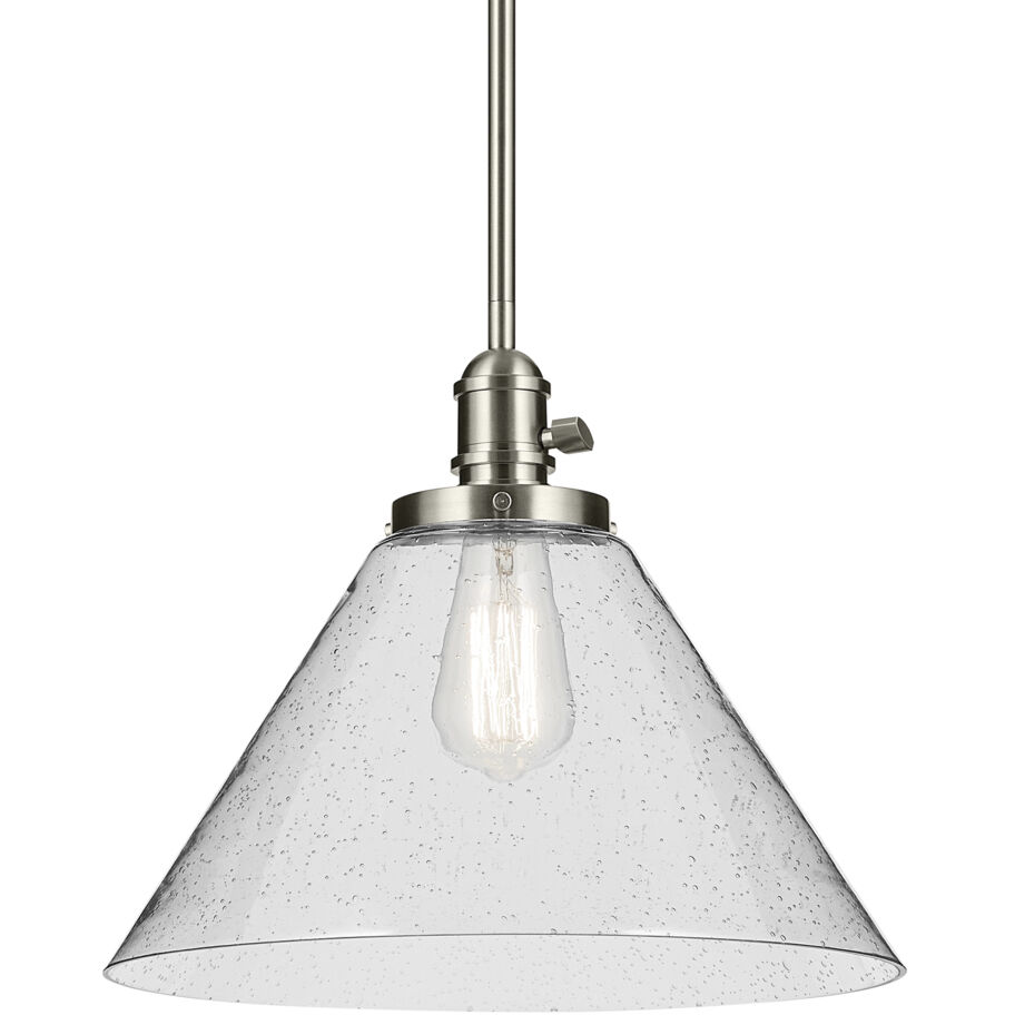 Avery 1 Light Brushed Nickel Pendant Ceiling Light
