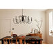 Homestead Karthe 9 Light 42 inch Black Chandelier Ceiling Light, Karthe