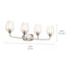 Valserrano 4 Light 34 inch Brushed Nickel Wall Mt Bath 4 Arm Wall Light