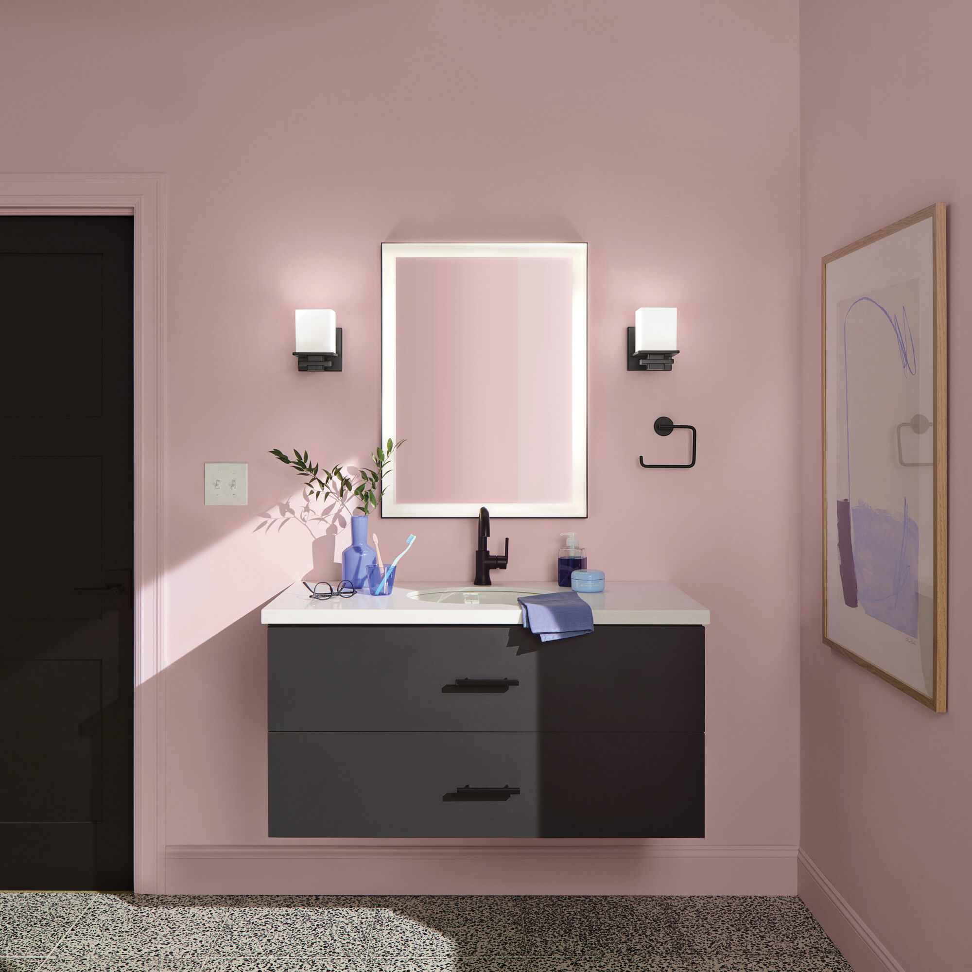 Tully 1 Light 5 inch Black Wall Sconce Wall Light