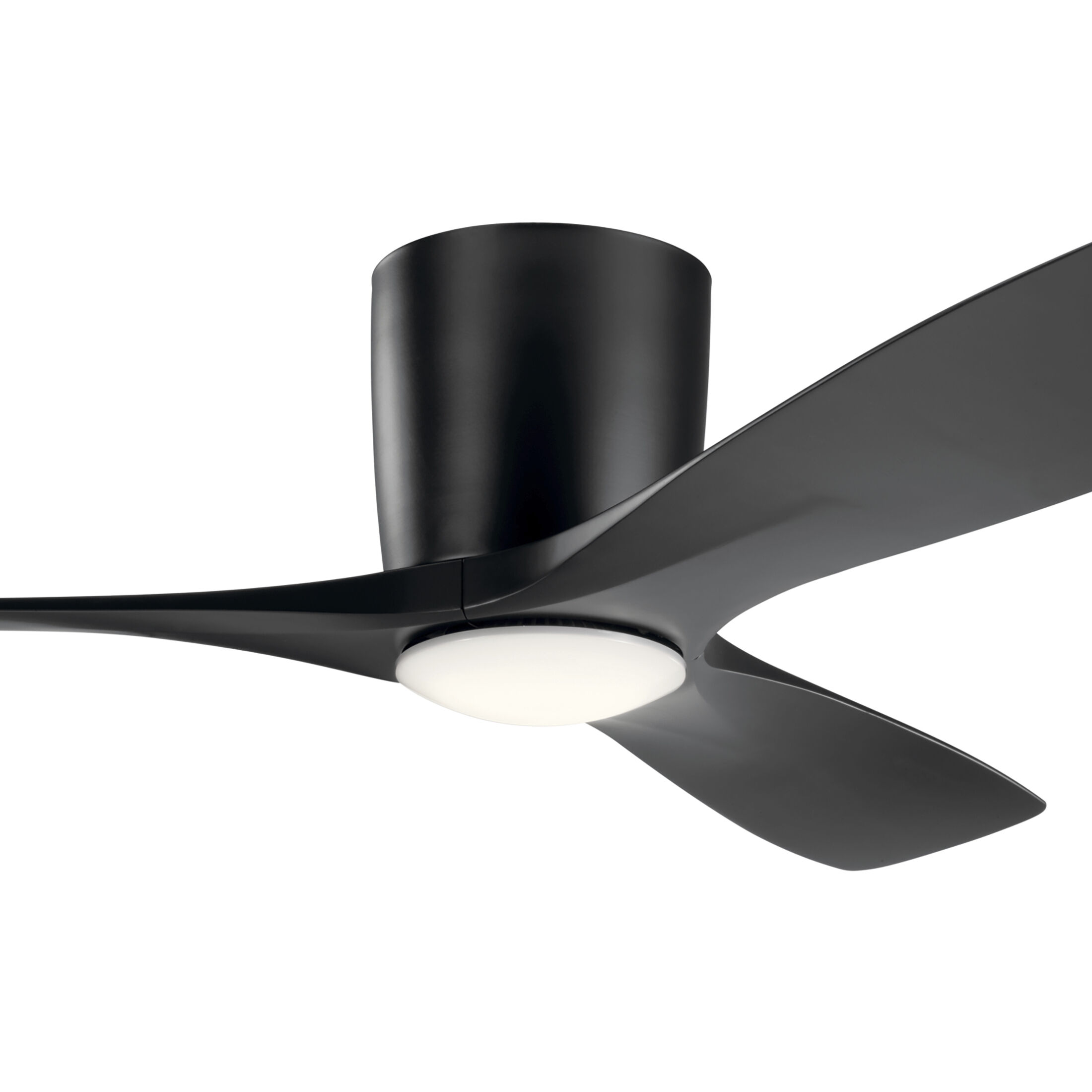 Volos 48 inch Satin Black Ceiling Fan