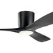 Volos 48 inch Satin Black Ceiling Fan