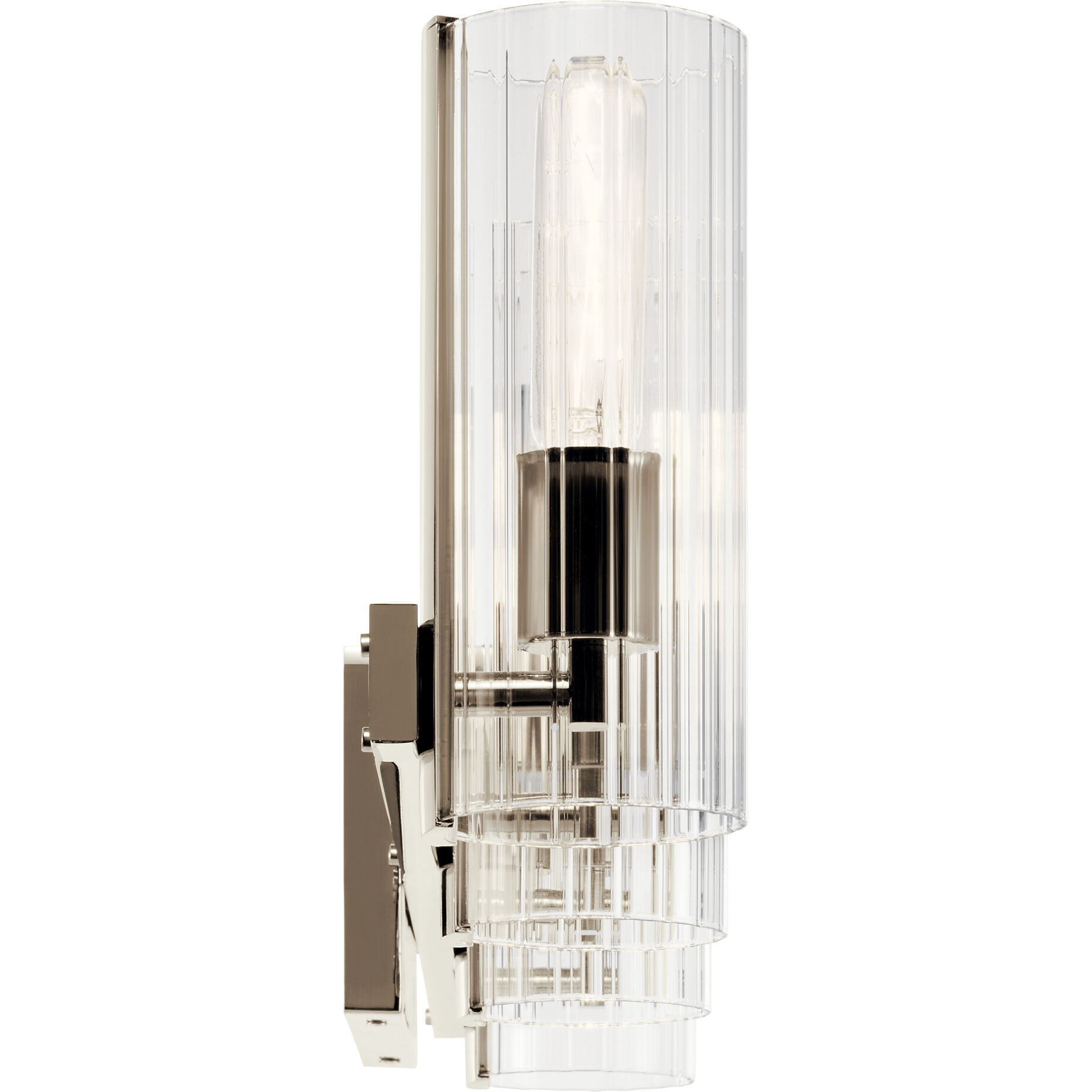 Jemsa 4 Light 32 inch Polished Nickel Bath Bracket Wall Light, 4 Arm