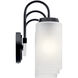 Kennewick 3 Light 22.75 inch Black Bath Vanity Light Wall Light