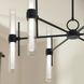 Riven LED Black Chandelier Ceiling Light