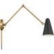 Sylvia 1 Light 5.5 inch Natural Brass Wall Sconce Wall Light