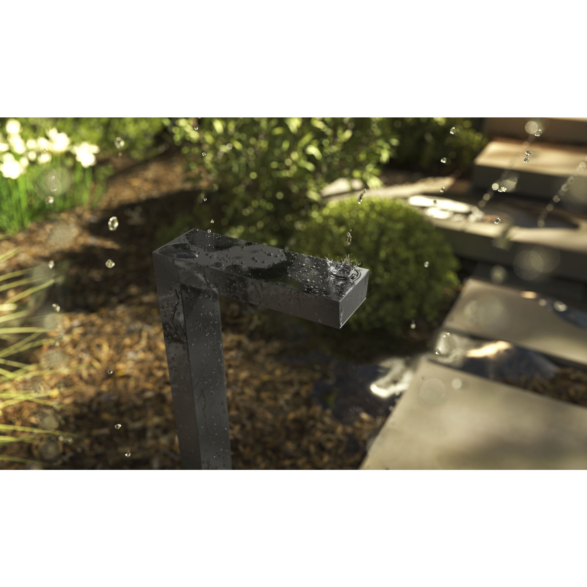 Independence 12 AC/DC 2.75 watt Textured Black Ninety Degree Path Light in 2700K