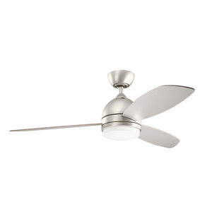 Vassar 52 inch Brushed Nickel with Silver Blades Ceiling Fan