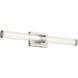 Laurene LED 31 inch Brushed Nickel Linear Bath Bar Wall Light, Large