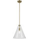 Everly 1 Light Natural Brass Pendant Ceiling Light