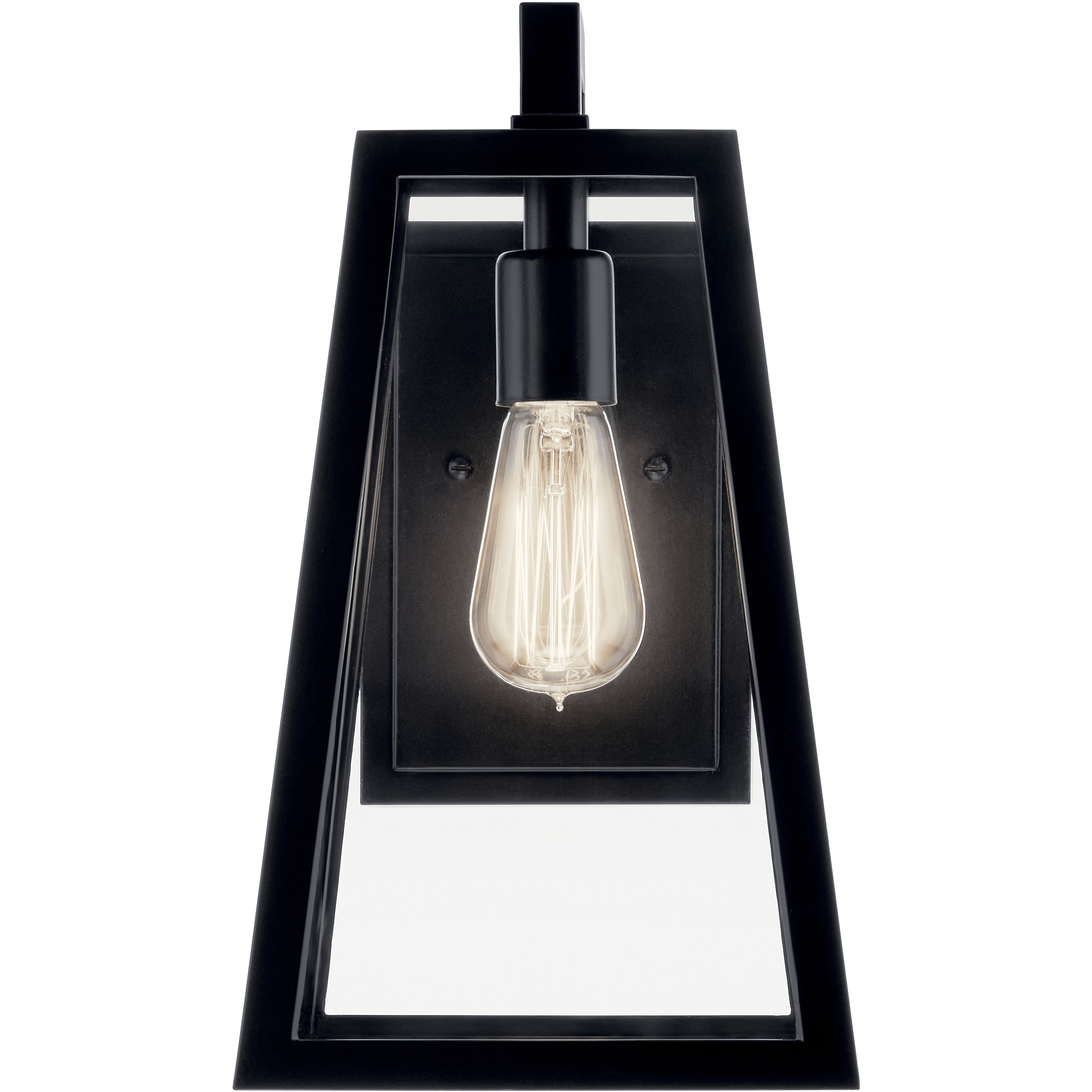 Delison 1 Light 14 inch Black Outdoor Wall Sconce