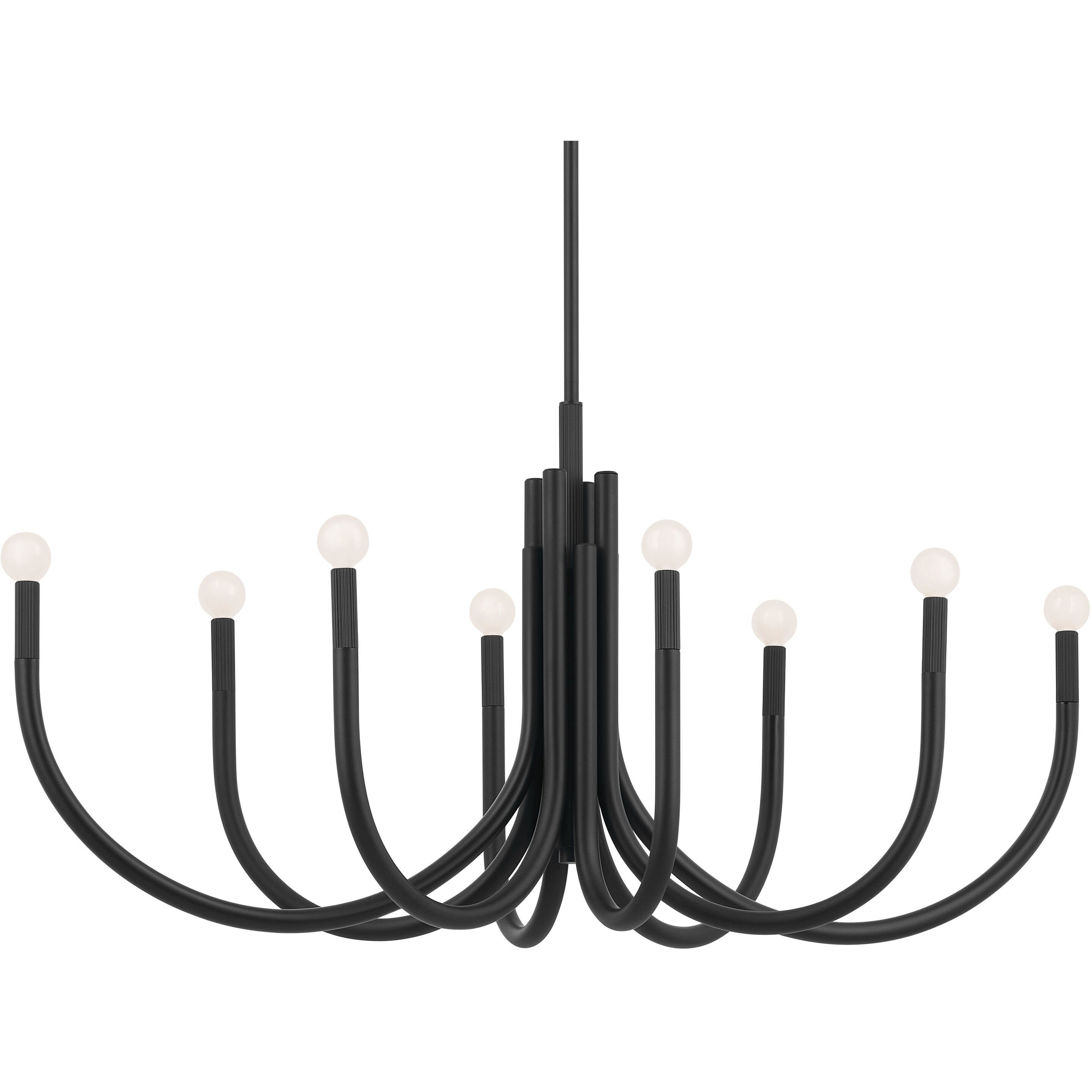 Black oval chandelier outlet
