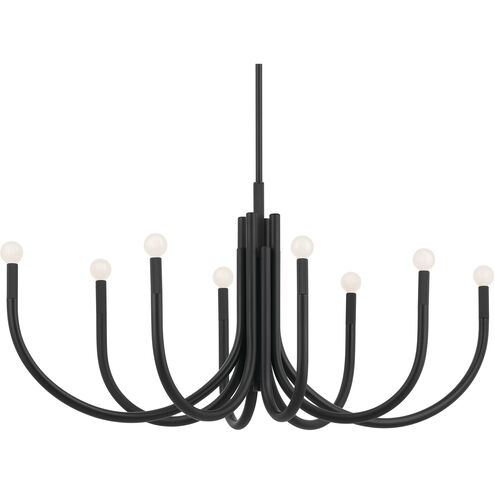 Odensa LED 21 inch Black Oval Chandelier Ceiling Light