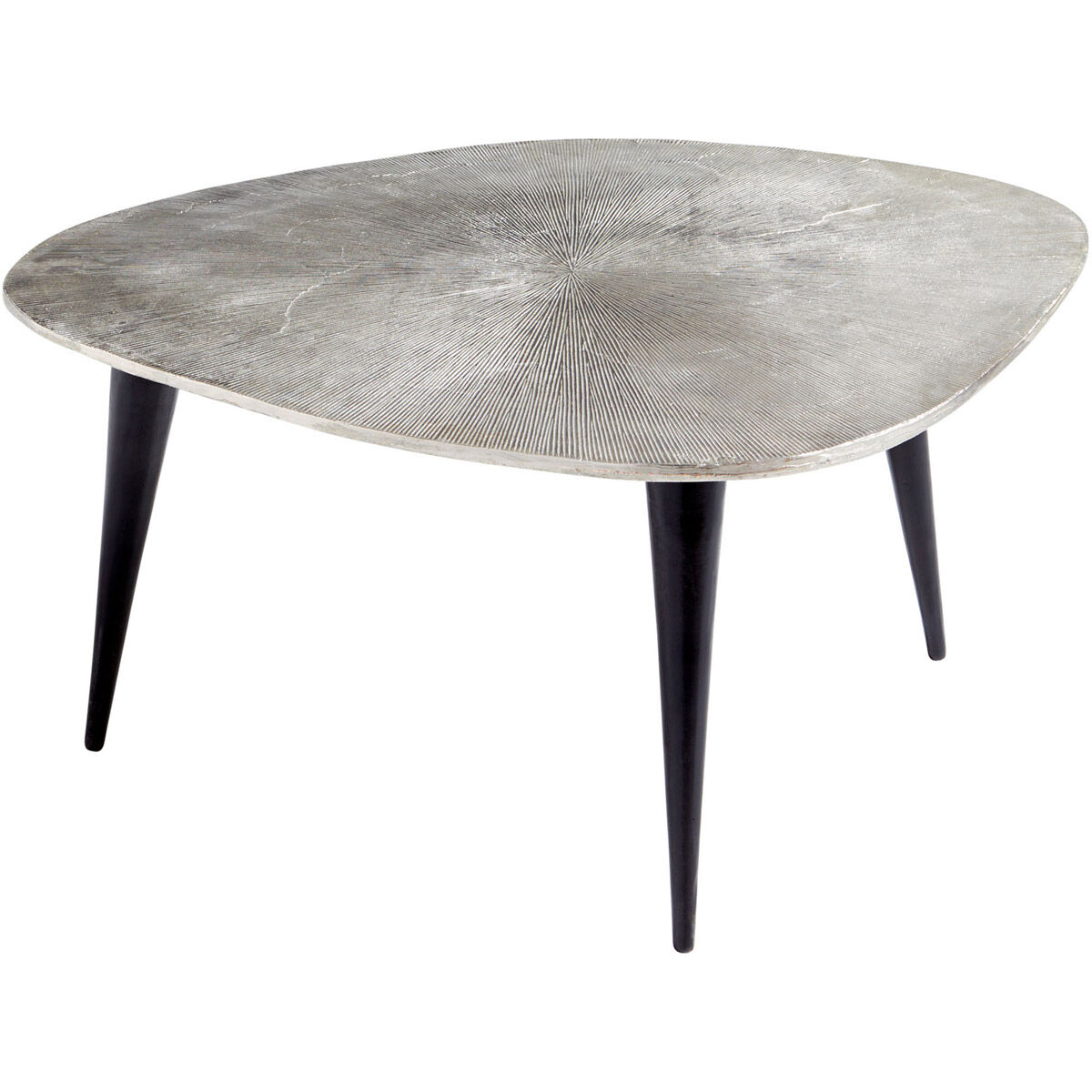 Triata 38 X 33 inch Raw Nickel And Bronze Coffee Table