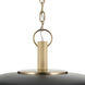 Kurio 1 Light Black Pendant Ceiling Light