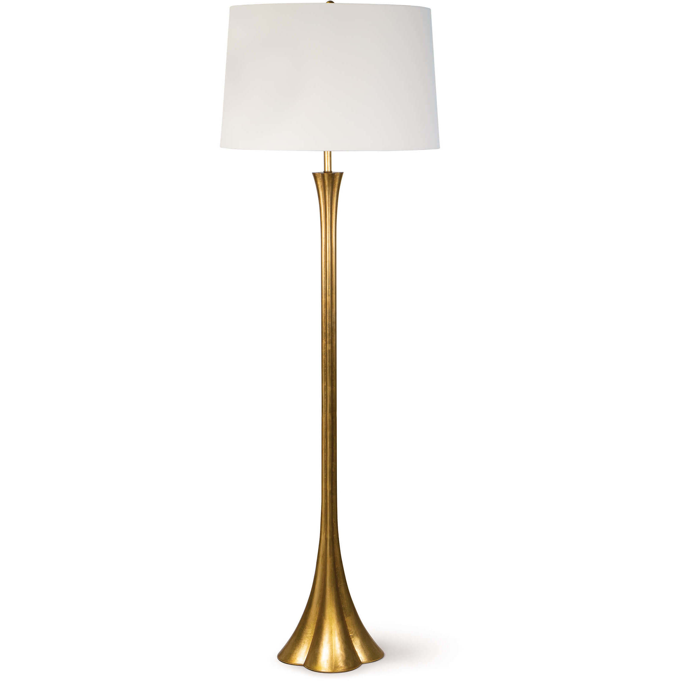Lillian 64 inch 150.00 watt Gold Leaf Floor Lamp Portable Light