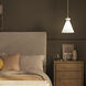 Laria 1 Light Champagne Bronze Pendant Ceiling Light in Opal