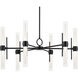 Riven LED Black Chandelier Ceiling Light