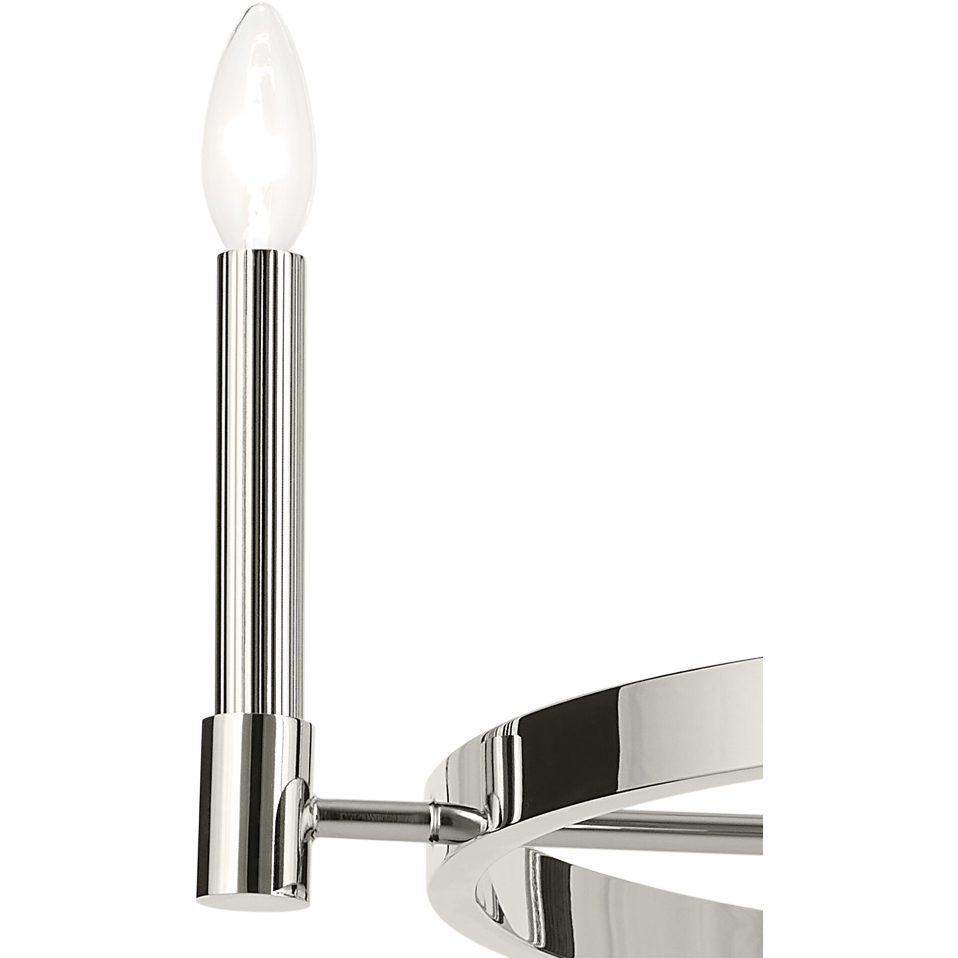 Tolani 4 Light Polished Nickel Chandelier Ceiling Light