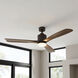 Ridley Ii 52 inch Oil Brushed Bronze with Walnut Blades Ceiling Fan
