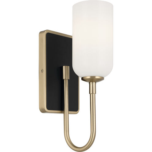 Solia LED 5 inch Champagne Bronze with Black Wall Sconce Wall Light