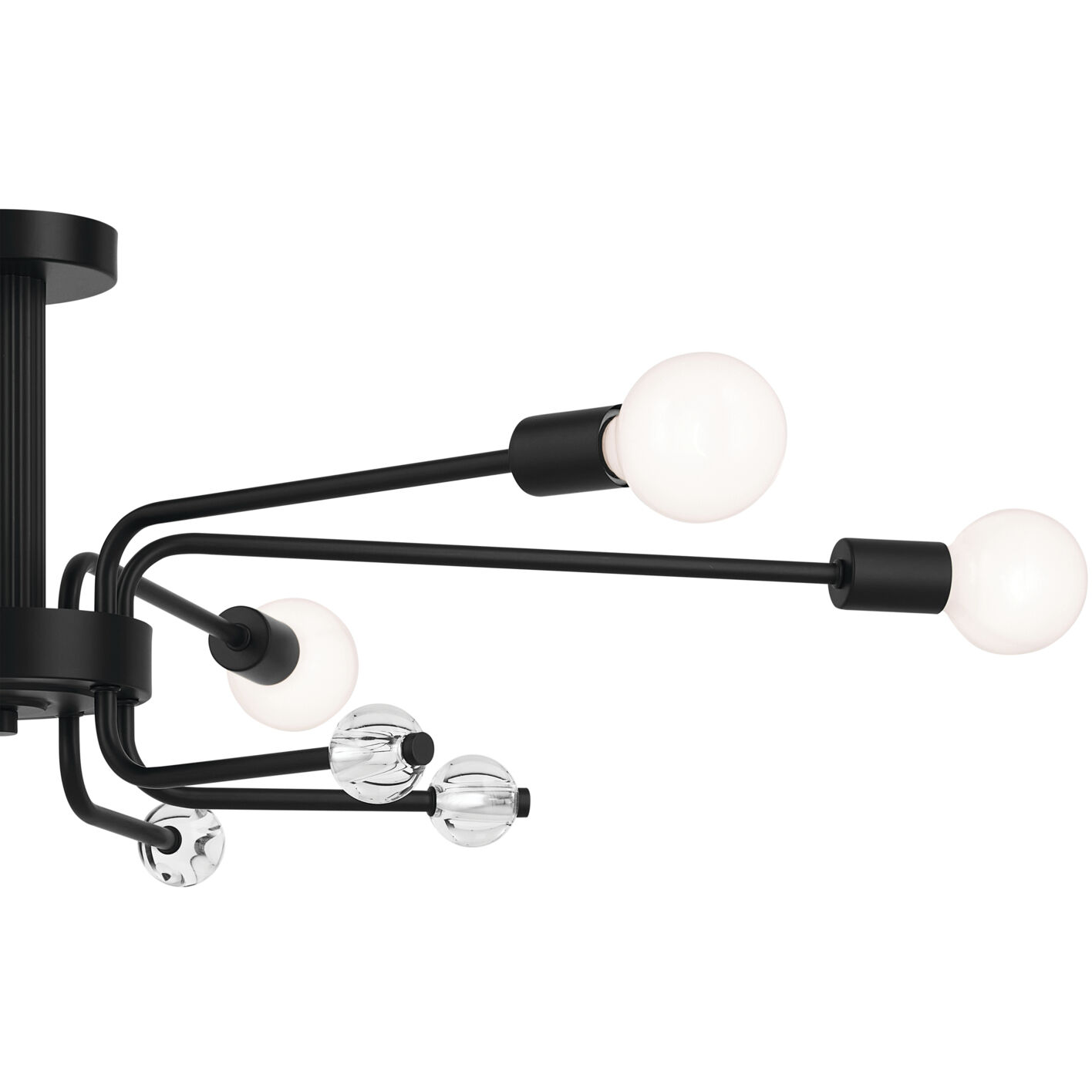 Ocala LED 24.25 inch Black Flush Mount Ceiling Light