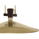 Tenon LED Lacquered Brass Pendant Ceiling Light