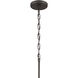 Stamos 5 Light Olde Bronze Chandelier Ceiling Light, Medium, 1 Tier