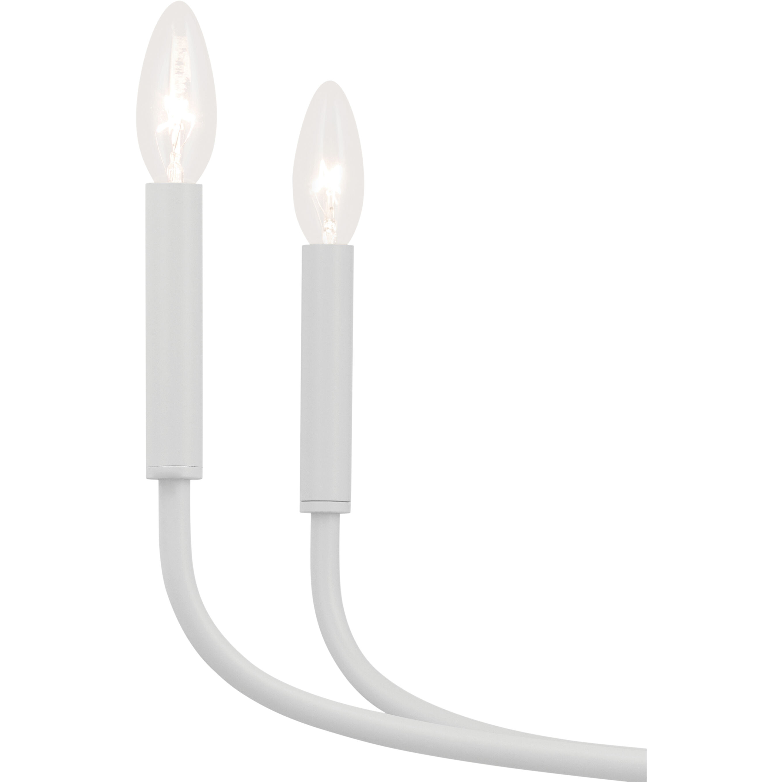 Deela LED 36 inch White Chandelier Ceiling Light