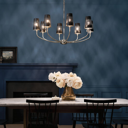 Adeena 8 Light 36.5 inch Classic Pewter Chandelier Ceiling Light