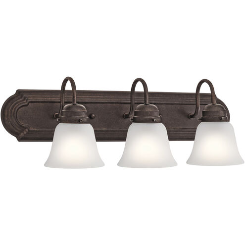 Independence 3 Light 24 inch Tannery Bronze Wall Mt Bath 3 Arm Wall Light