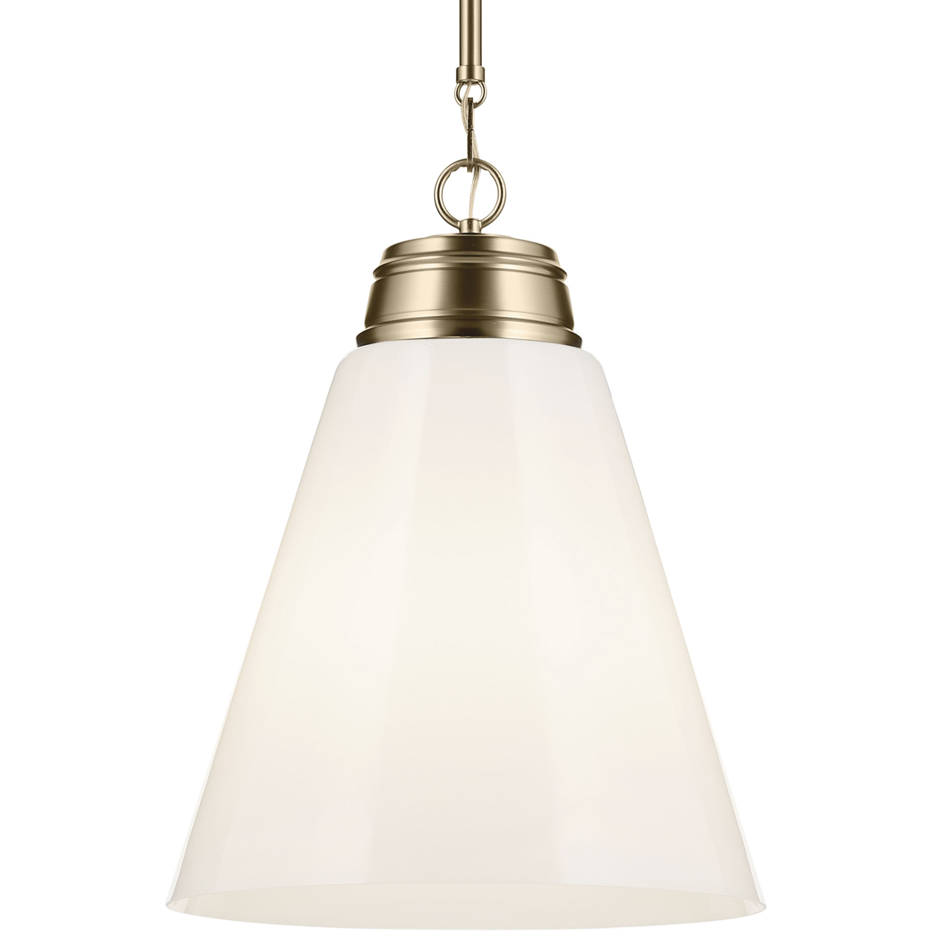 Marsailli 1 Light Champagne Bronze Pendant Ceiling Light, Large