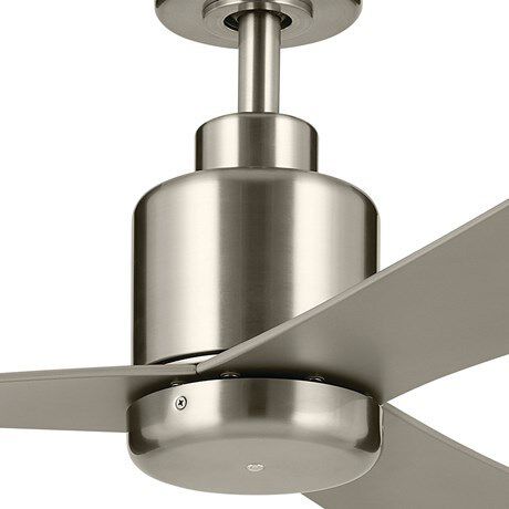 True 52 inch Brushed Stainless Steel with Silver Blades Ceiling Fan