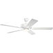Basics Pro Designer 52 inch Matte White Ceiling Fan