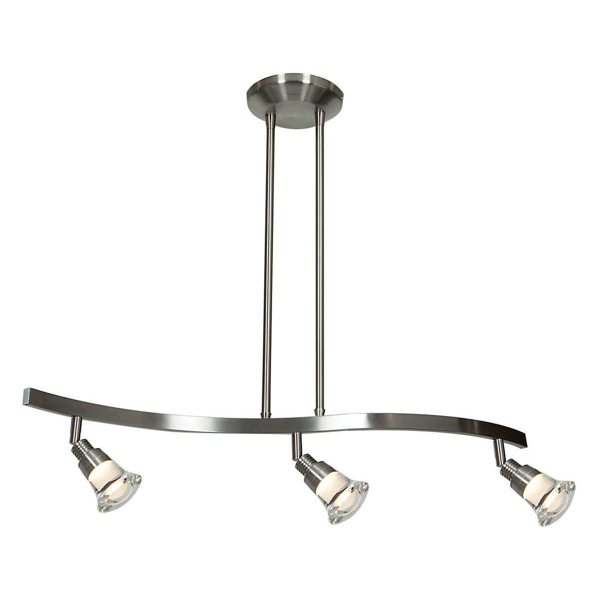 Optix LED 28 inch Matte Chrome Pendant Ceiling Light