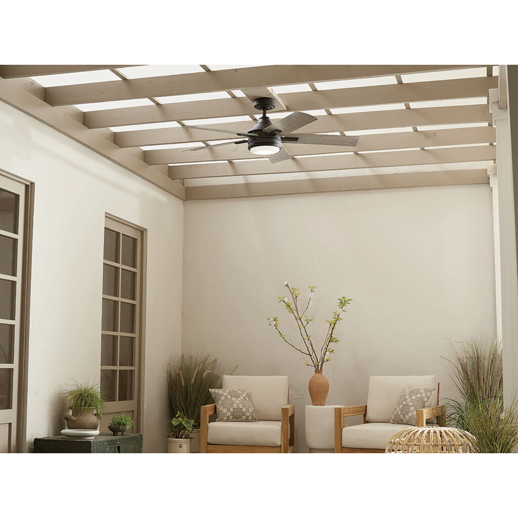 Tide 52 inch Olde Bronze with Weathered Medium Oak Blades Ceiling Fan